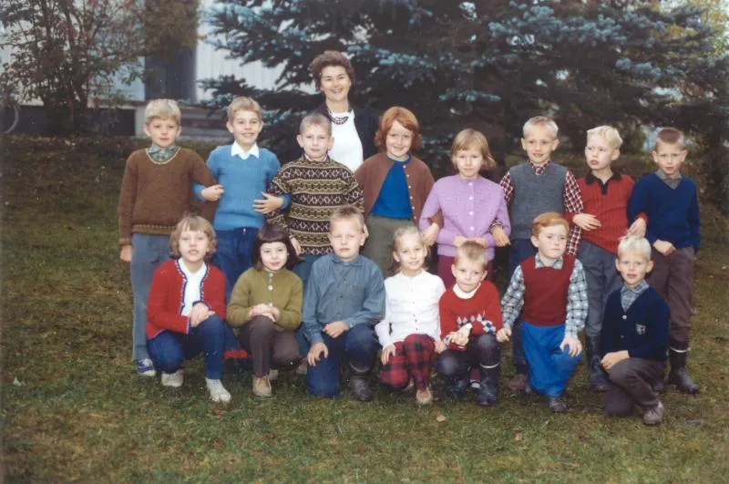 Minnesvärda detaljer från skolfoto 70 talet